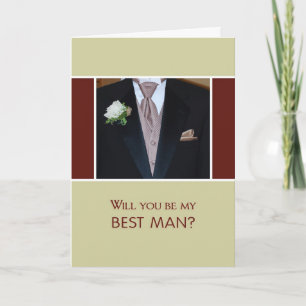 Will You Be My Best Man? Invitation