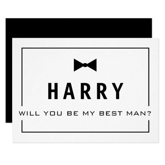 Will You Be My Best Man? The Groomsman Invite