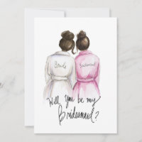 Will you be my BM? Dk Br Bun Bride Dk Br Bun Maid