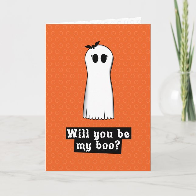 Will you be my boo Halloween Card (Front)