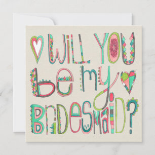 Will You Be My Bridesmaid Artist Download Announcement