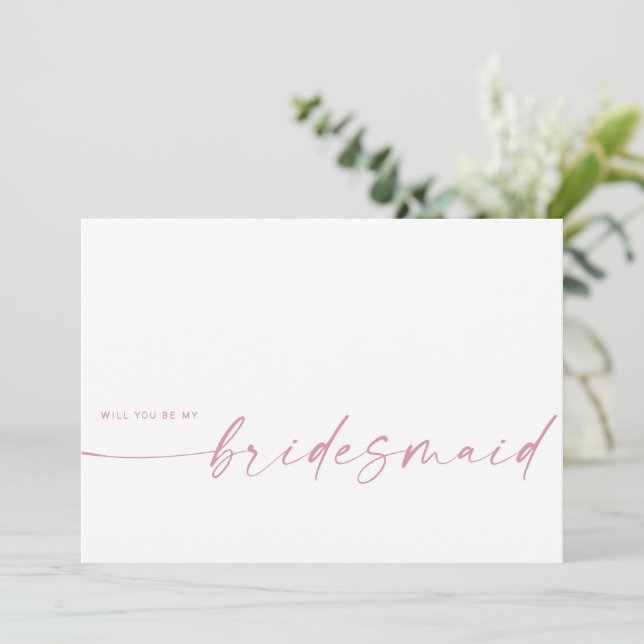Will You Be My Bridesmaid | Blush Pink (Standing Front)
