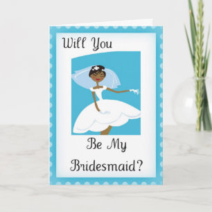 Will You Be My Bridesmaid Bridal Accessory Invitation