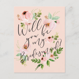 Will You Be My Bridesmaid Bridesmaid Card