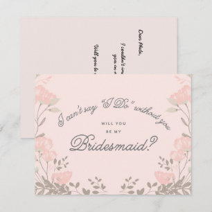 Will You Be My Bridesmaid? Bridesmaid Card