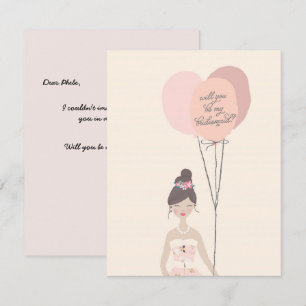Will You Be My Bridesmaid? Bridesmaid Card