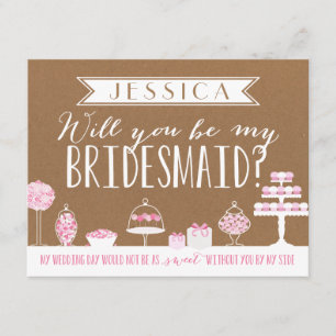 Will You Be My Bridesmaid Bridesmaid Invitation