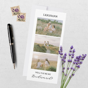 Will You Be My Bridesmaid Bridesmaid Proposal Card