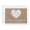 Will You Be My Bridesmaid? Burlap Heart Card