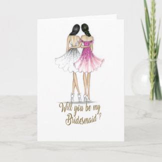 Will You Be My Bridesmaid Card
