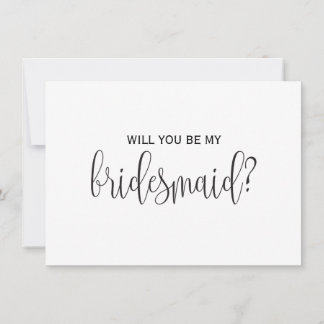 will you be my bridesmaid card
