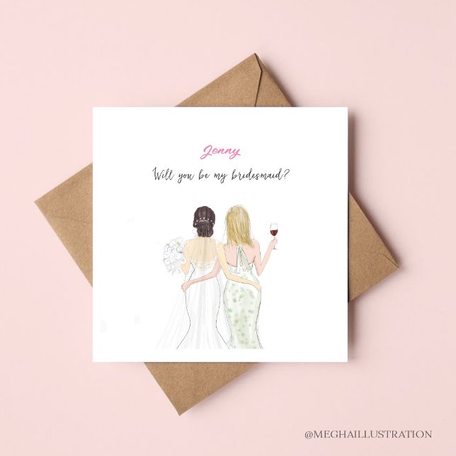 Will you be my bridesmaid card (Creator Uploaded)