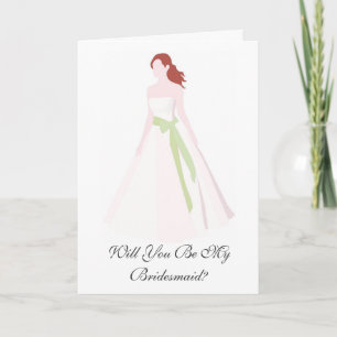 Will you be my bridesmaid card? holiday card