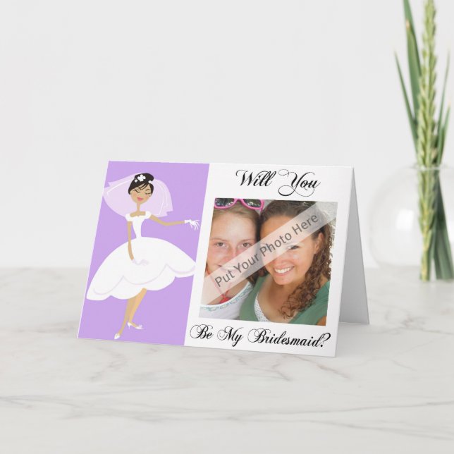 Will You Be My Bridesmaid Card-Personalized Invitation (Front)