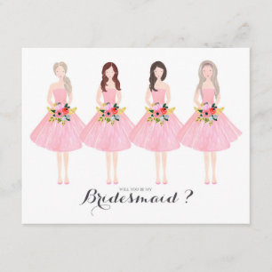 Will you be my bridesmaid custom card