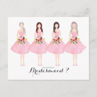 Will you be my bridesmaid custom card