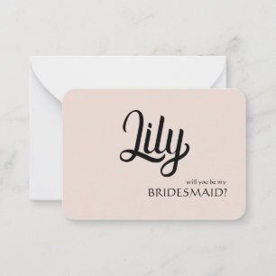Will you be my Bridesmaid Customisable Card