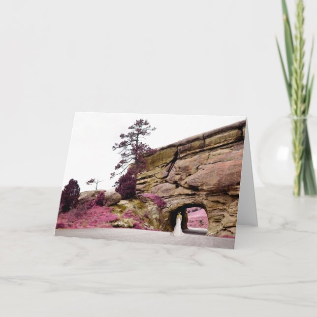 will you be my bridesmaid? : elegant tunnel invitation (Front)