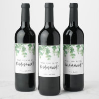 Will you be my Bridesmaid Eucalyptus Wedding