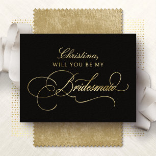 Will You Be My Bridesmaid Foil Card