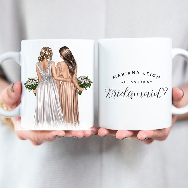 Will you be my Bridesmaid? Girls In Gowns Coffee M Coffee Mug (Creator Uploaded)