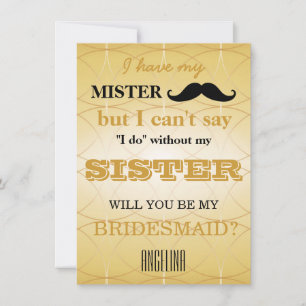 Will you be my bridesmaid? invitation