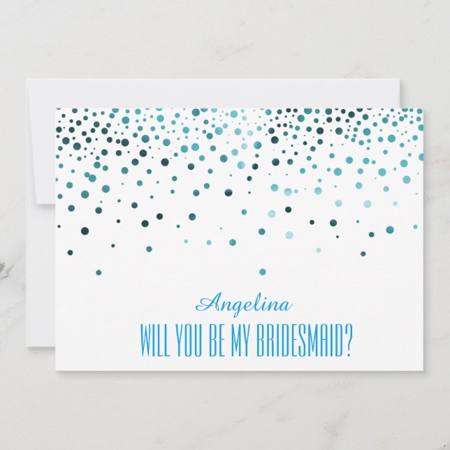 Will you be my bridesmaid? invitation (Front)