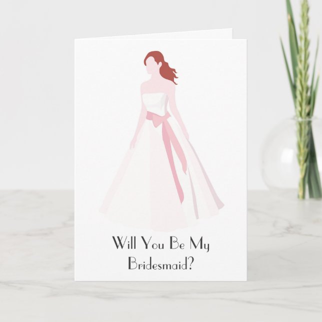Will you be my bridesmaid? invitation (Front)