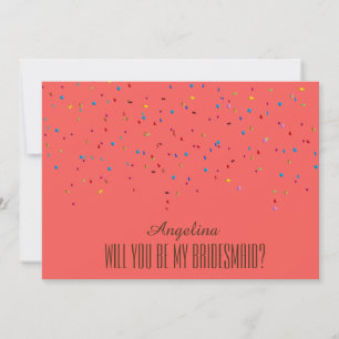 Will you be my bridesmaid? invitation
