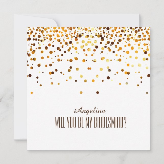 Will you be my bridesmaid? invitation (Front)