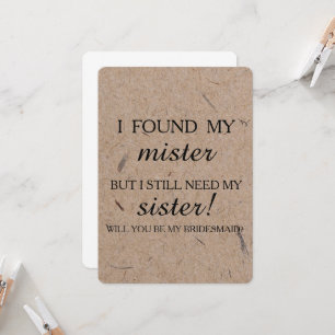 Will you be my bridesmaid? invitation