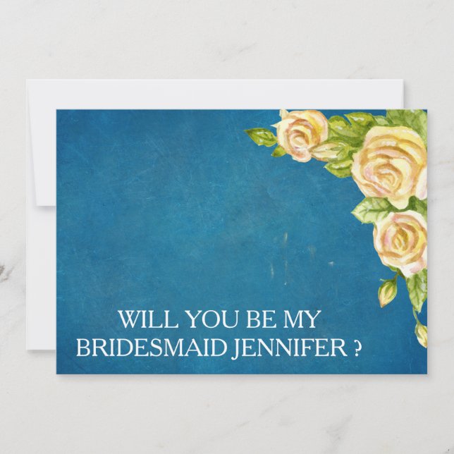 Will you be my bridesmaid? invitation (Front)