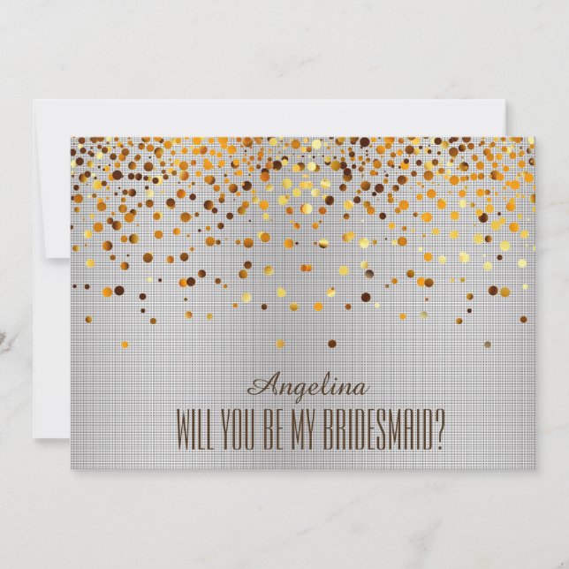 Will you be my bridesmaid? invitation (Front)
