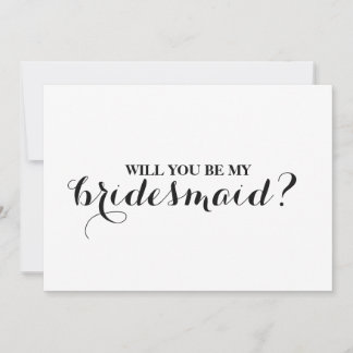Will you be my bridesmaid? invitation