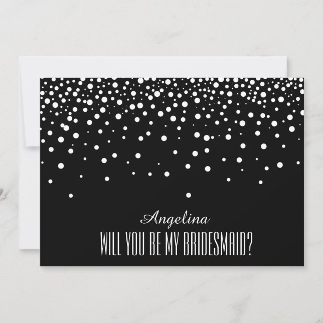 Will you be my bridesmaid? invitation (Front)