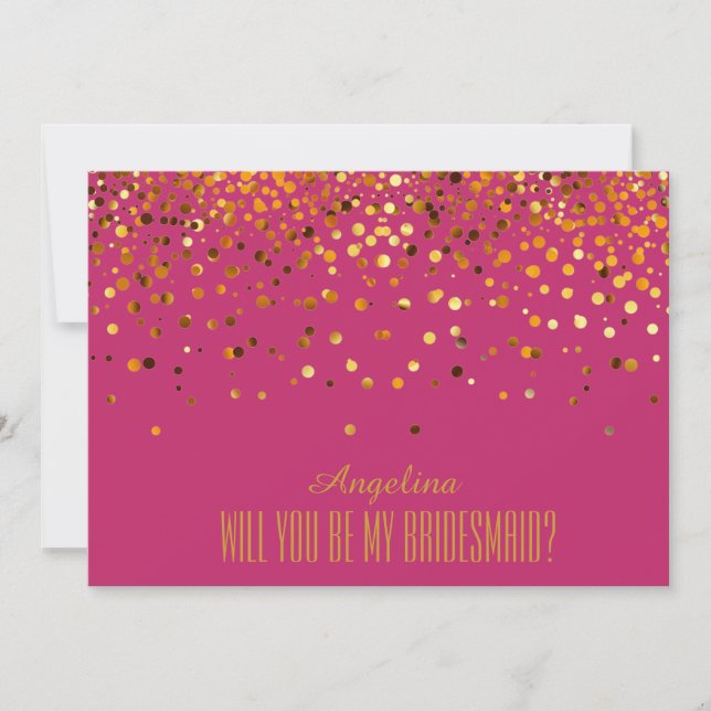 Will you be my bridesmaid? invitation (Front)