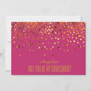 Will you be my bridesmaid? invitation