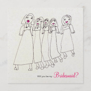 Will you be my bridesmaid? invitation