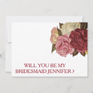 Will you be my bridesmaid? invitation