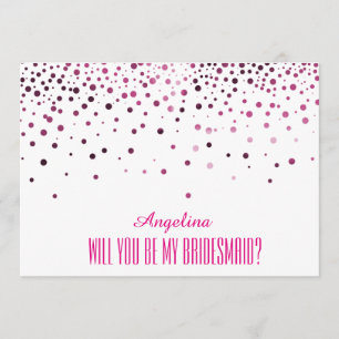 Will you be my bridesmaid? invitation