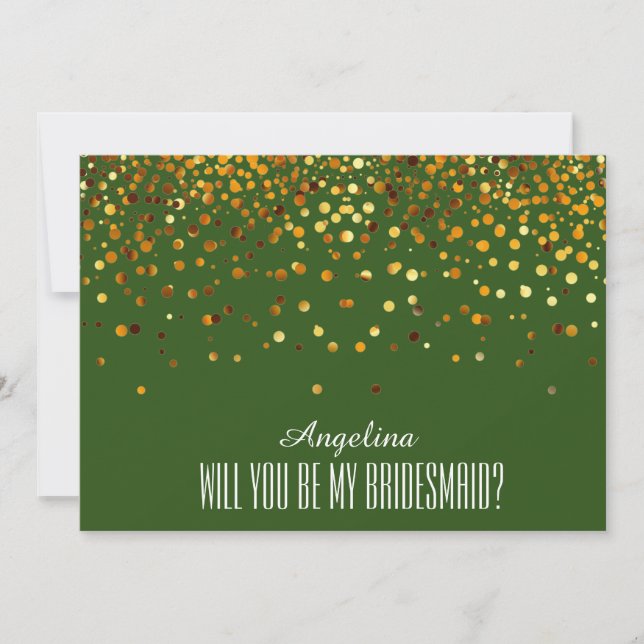 Will you be my bridesmaid? invitation (Front)