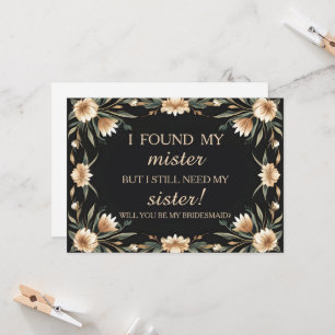Will you be my bridesmaid? invitation