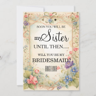 Will you be my bridesmaid? invitation