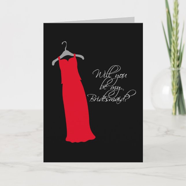 "Will you be my Bridesmaid?" Invitation (Front)