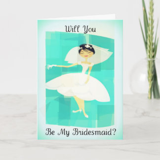 Will You Be My Bridesmaid Invitation Card