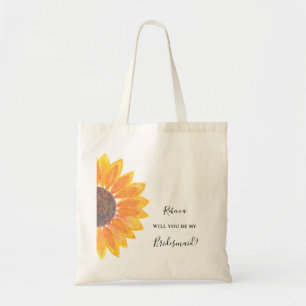 Will You Be My Bridesmaid Invitation Tote Bag