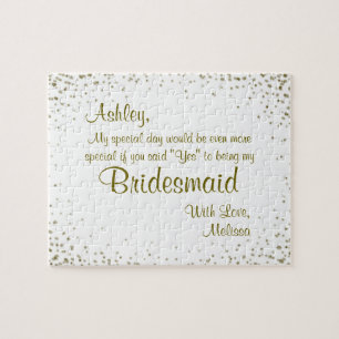 Will You Be My Bridesmaid? Jigsaw Puzzle