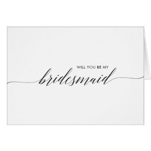 Will You Be My Bridesmaid, Keepsake, Wedding Card