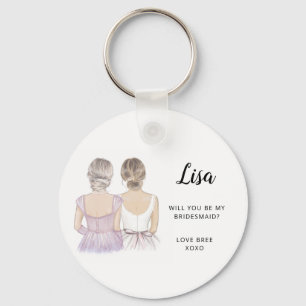 Will you be my bridesmaid keyring