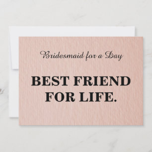 Will you be my bridesmaid? Kraft Invitation
